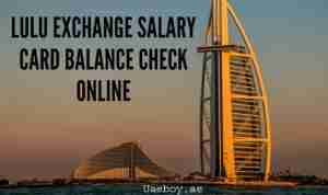 Lulu Exchange Salary Card Balance Check Online