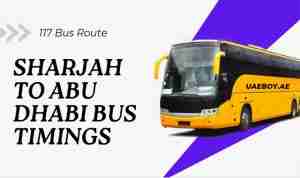 Sharjah to Abu Dhabi Bus Timings