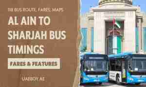 Al Ain to Sharjah Bus Timings | 118 Bus Routes and Fares