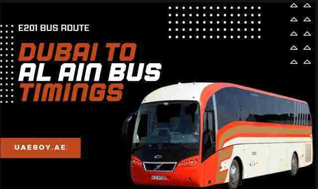 Dubai To Al Ain Bus Timings