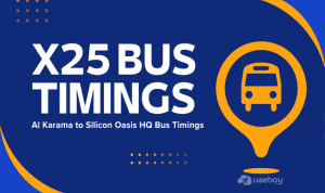 Al Karama to Silicon Oasis HQ Bus Timings