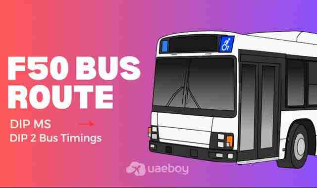 DIP MS to DIP 2 Bus Timings - F50 Bus Route