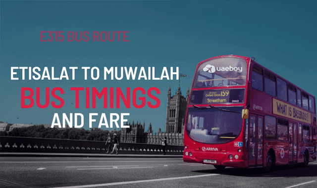 Etisalat to Muweilah Bus Timings