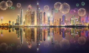 New Year 2025 Celebration in Dubai | Center of Fireworks