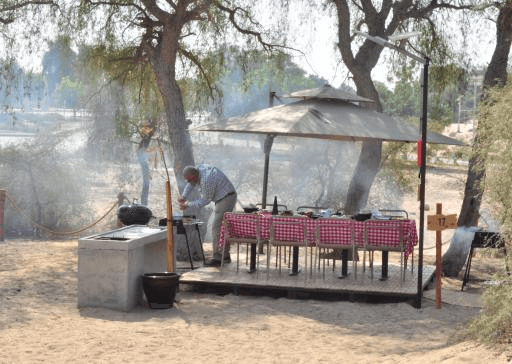 barbecue food in Mushrif Park Dubai Adventure