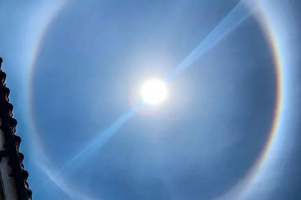 Rare sun halo in the UAE and Saudi Arabia